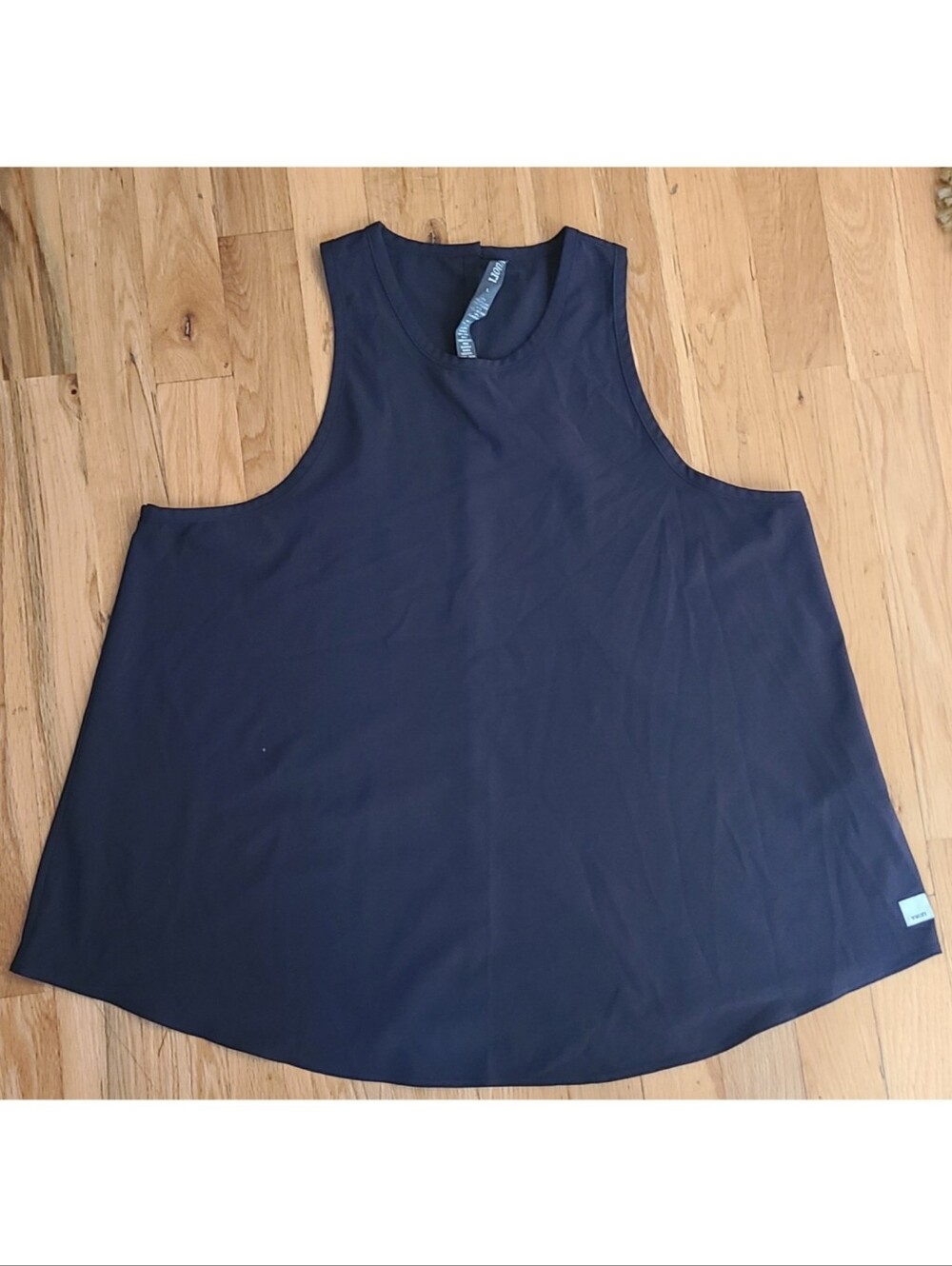 Vuori Swing Tank Women's Large Navy Charcoal Sleeveless Flowy Loungewear
